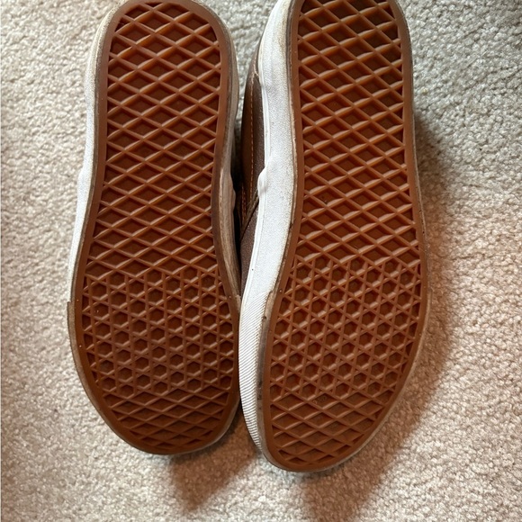 Bronze Rose Gold Metallic Slip On Vans - Picture 4 of 5